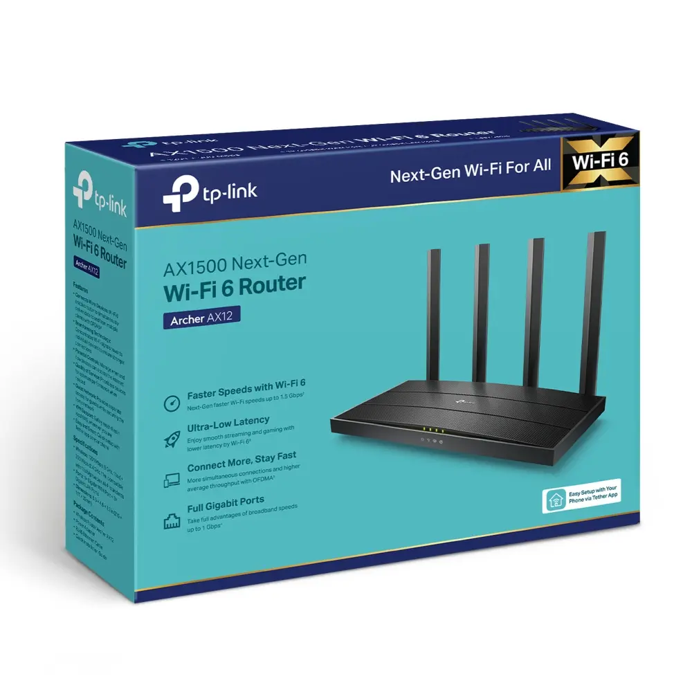 Bộ phát wifi 6 TP-Link Archer AX12 Wireless AX1500-4.webp