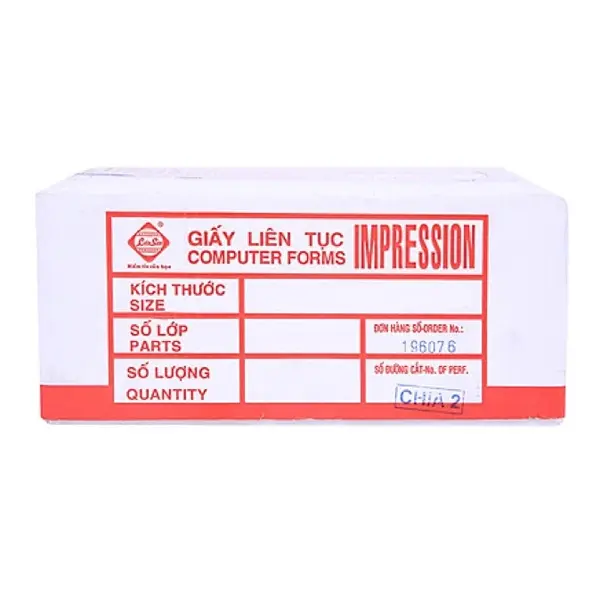 Giấy Carbonless IMP K210/2-3L (W,P,B)