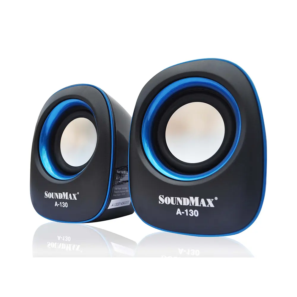 Loa 2.0 SoundMAX A-130 (Xanh dương)